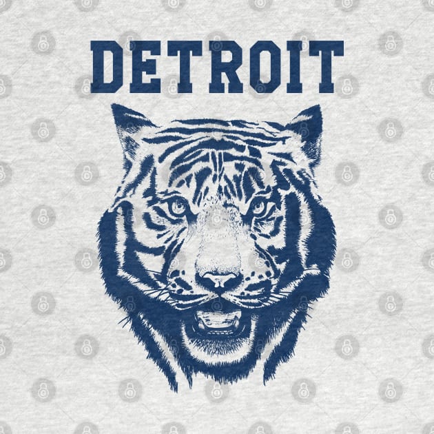 Tiger from Detroit Blue by bens black line art